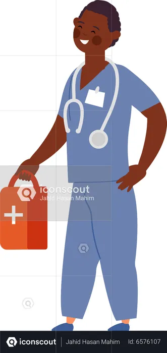 Paramedic man  Illustration