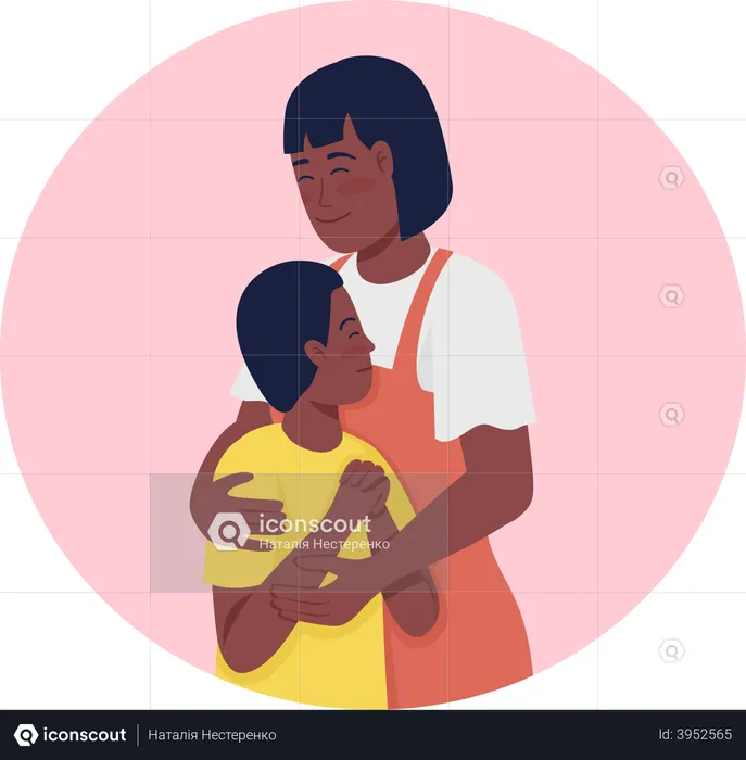 Parent and child bonding  Illustration