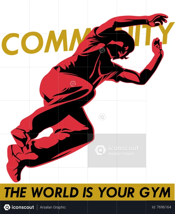 Parkour Community the World is Your Gym  Illustration