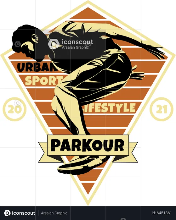 Parkour Man  Illustration