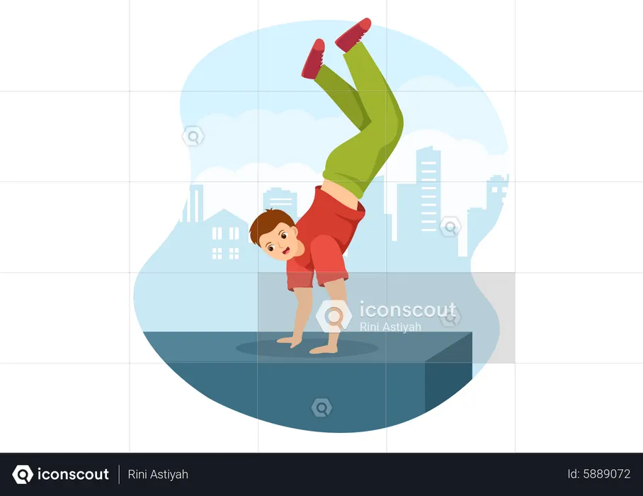 Parkour Sports  Illustration