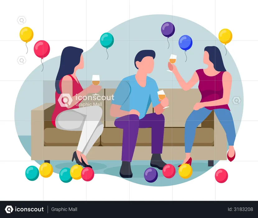 Party People  Illustration