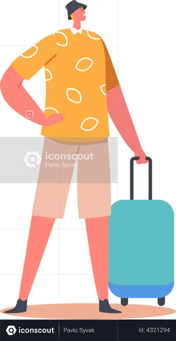 Passager dans le terminal  Illustration