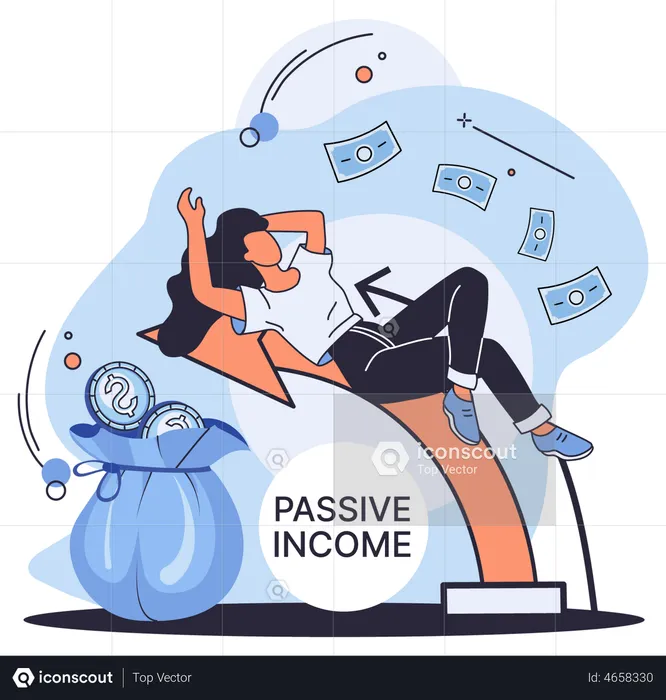 Passive Income Growth  Illustration
