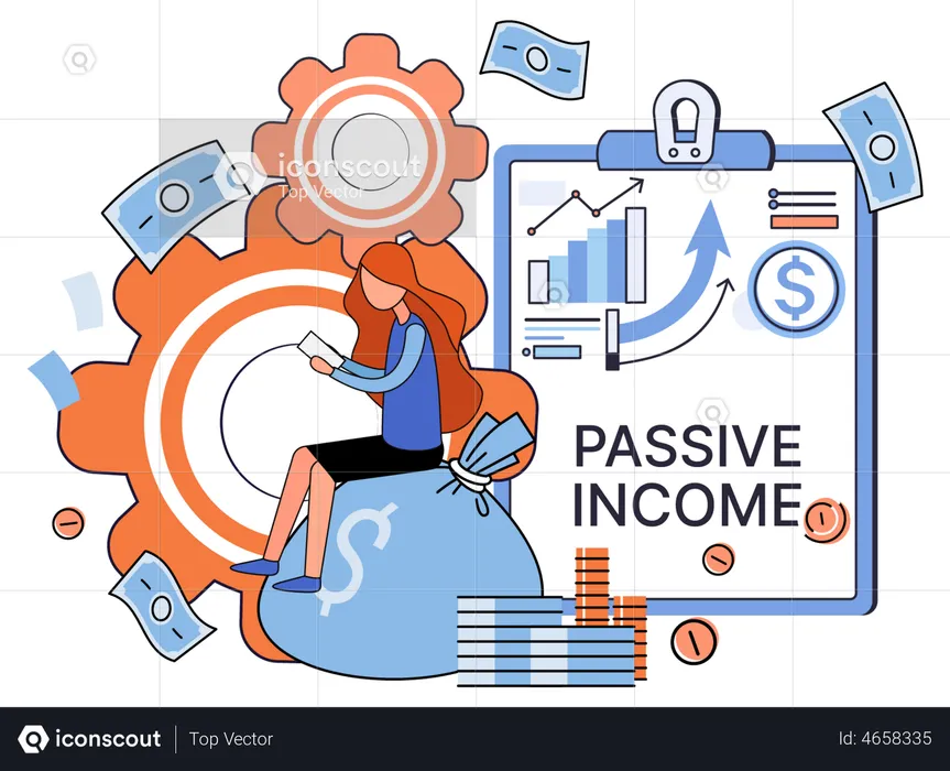 Passive Income Report  Illustration