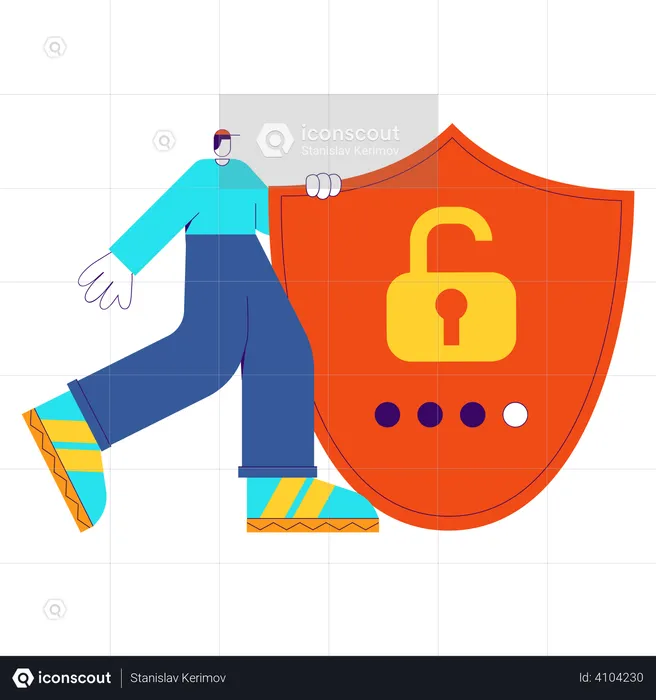 Password protection  Illustration