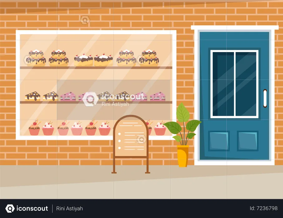 Pastry Shop  Illustration