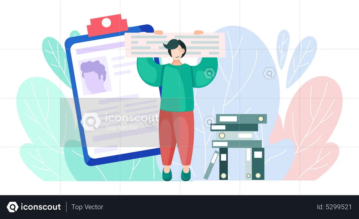 Patient card  Illustration