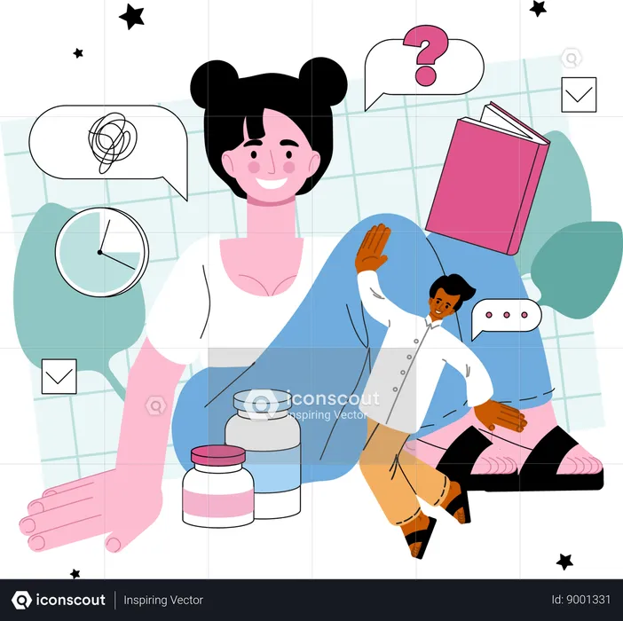 Patient have to take her medicines regularly  Illustration