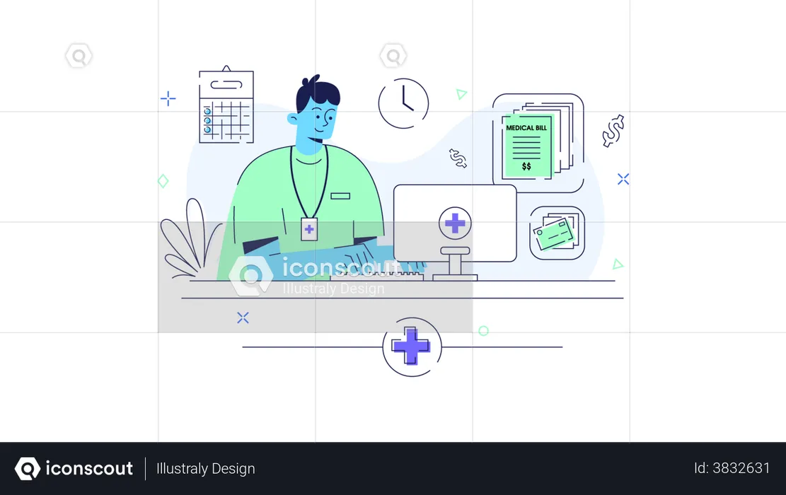 Patient payment data  Illustration
