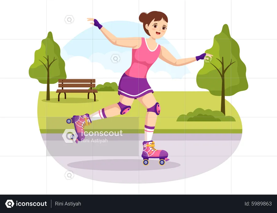 Patins Femininos  Ilustração