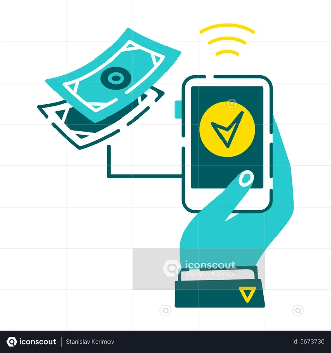 Pay By Phone  Illustration