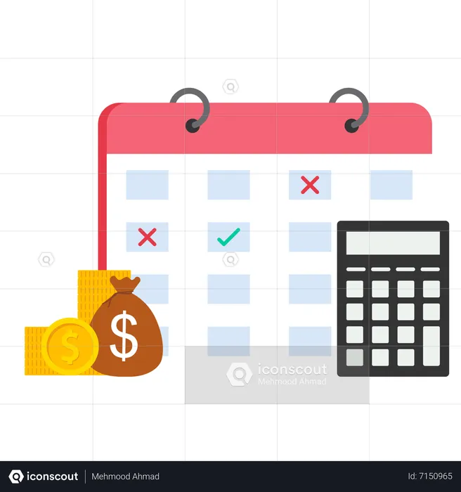 Payday loan or payment date  Illustration