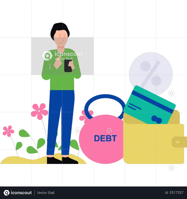 Paying the debt  Illustration