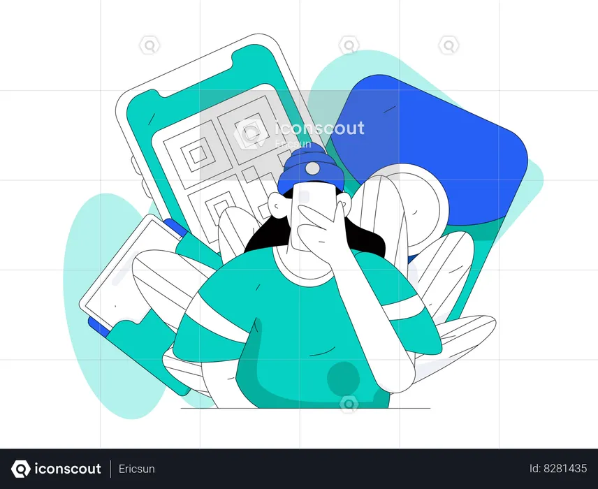 Payment barcode  Illustration