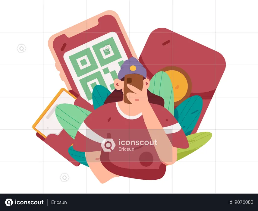 Payment barcode  Illustration