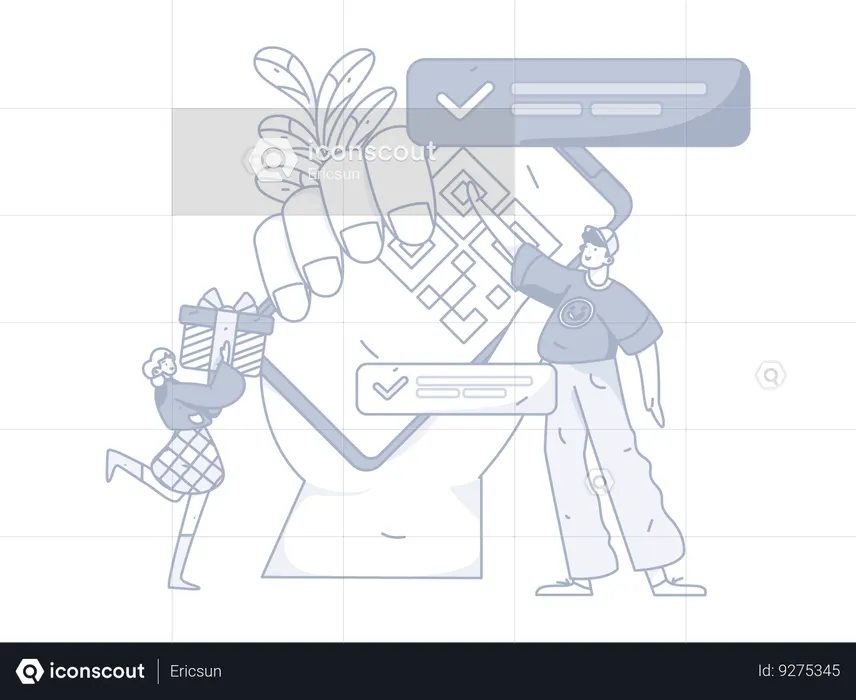 Payment barcode  Illustration