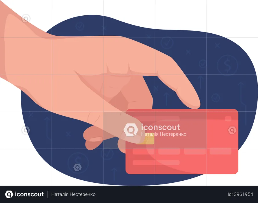 Payment by credit card  Illustration
