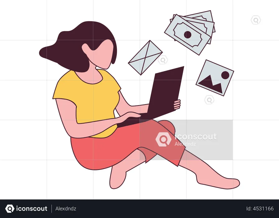 Payment confirmation mail  Illustration