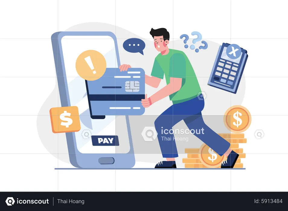 Payment Failed  Illustration