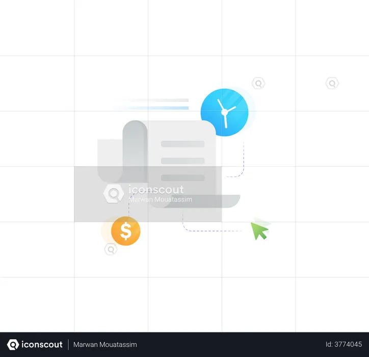 Payment invoice  Illustration