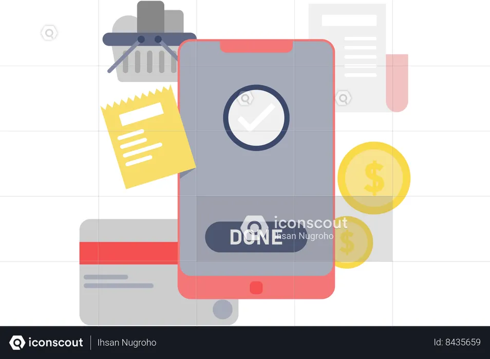 Payment successful  Illustration