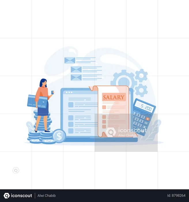 Payroll management  Illustration