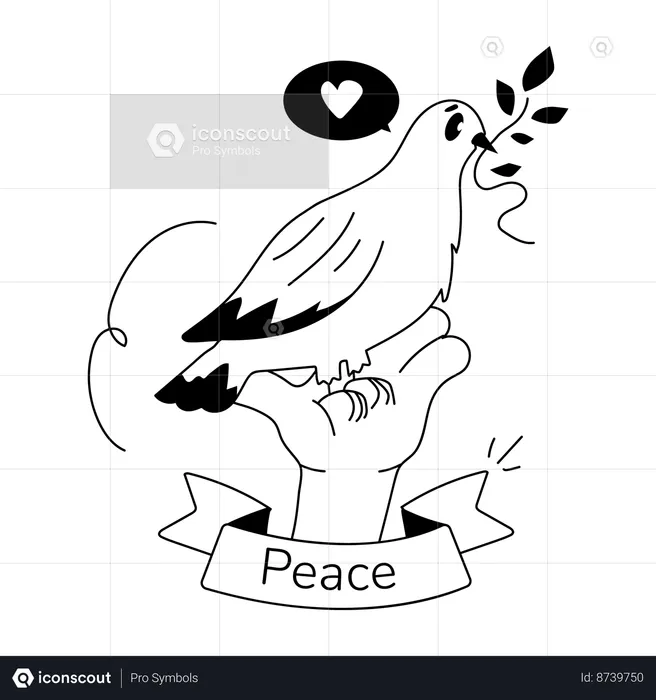 Peace bird  Illustration