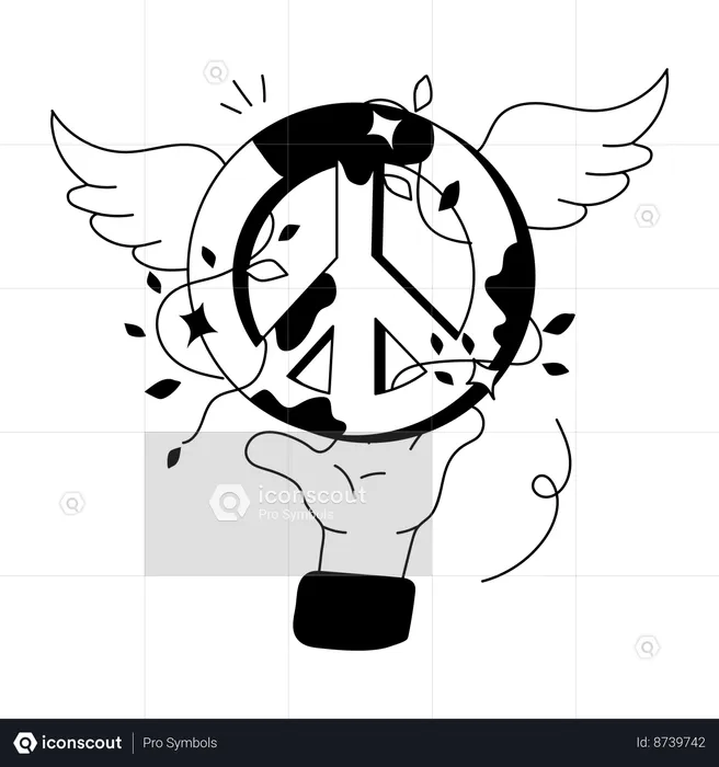 Peace sign  Illustration