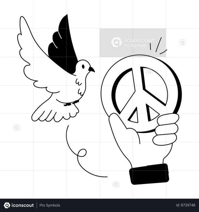 Peace symbol  Illustration