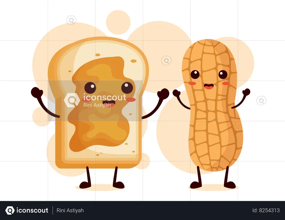 Peanut Butter Snack  Illustration