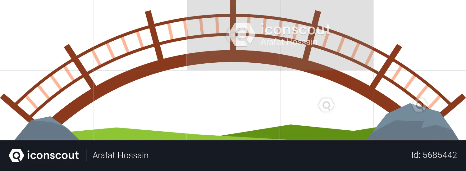 Pedestrian bridge  Illustration