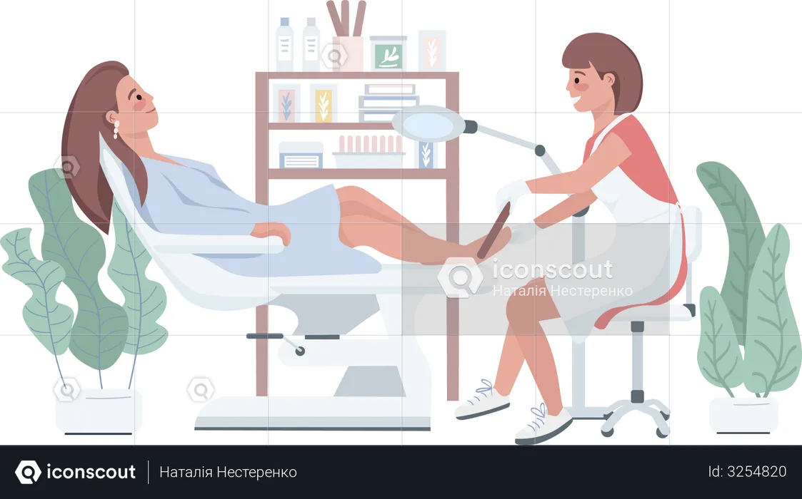 Pedicure  Illustration