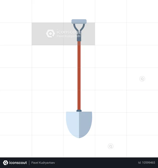 Pelle pour travaux de jardinage et archéologiques  Illustration