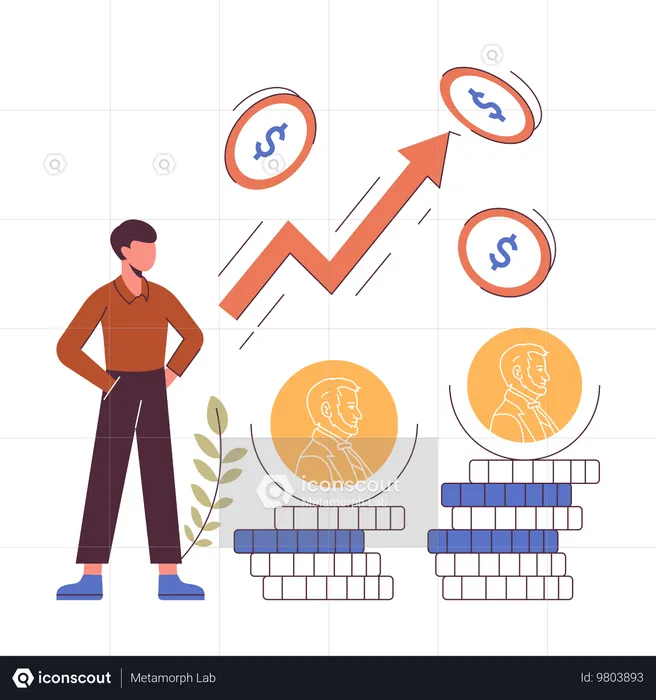 Penny Stock investment  Illustration