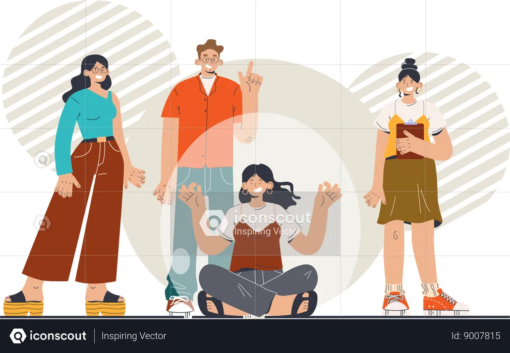People collaboration  Illustration
