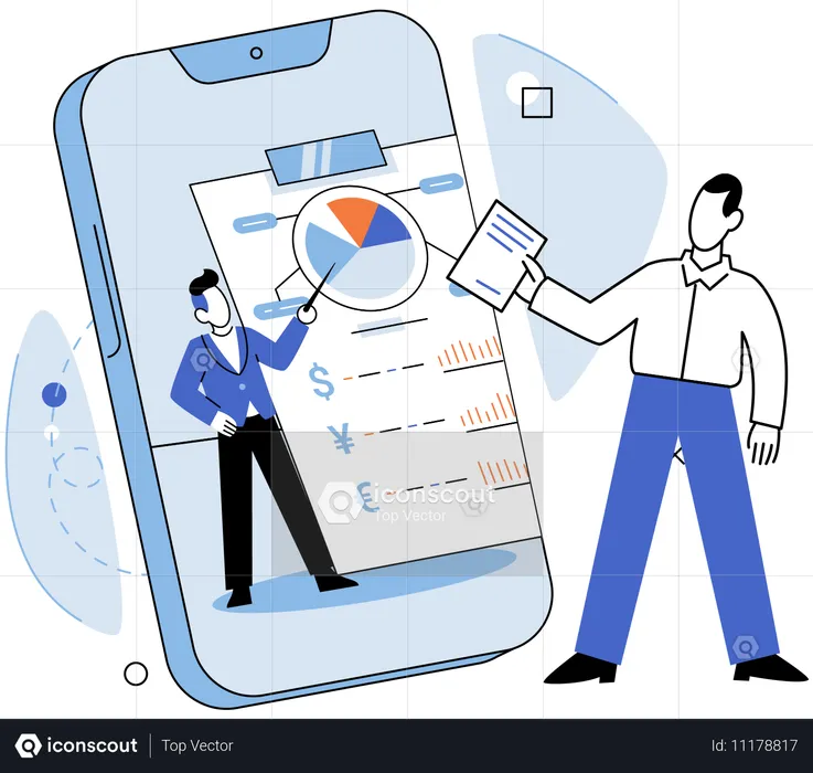 People doing virtual meeting  Illustration