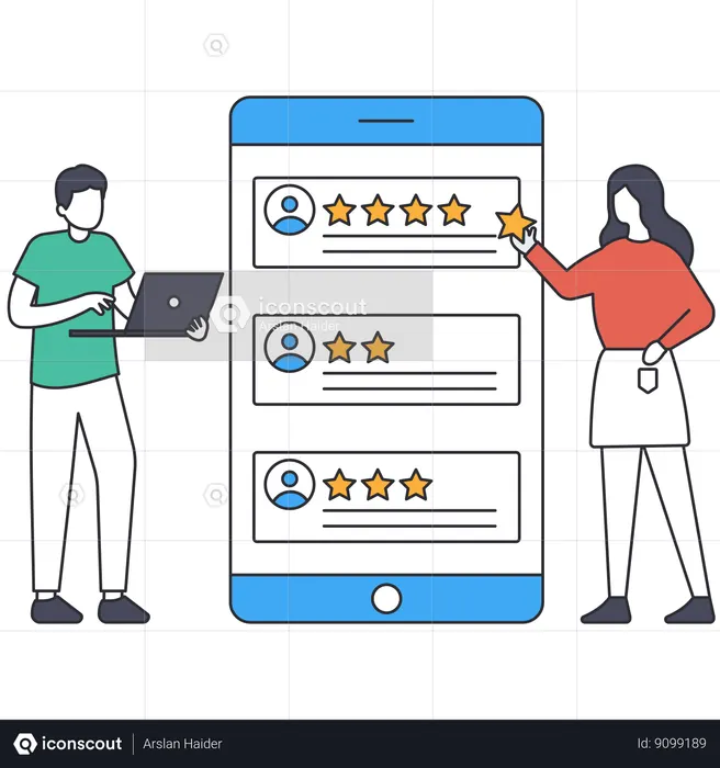 People Employee Assessment  Illustration