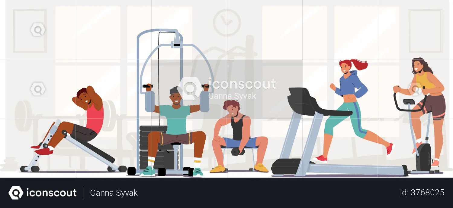 7,900+ Gym Class Stock Illustrations, Royalty-Free Vector Graphics