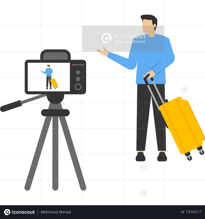 People recording video  Illustration