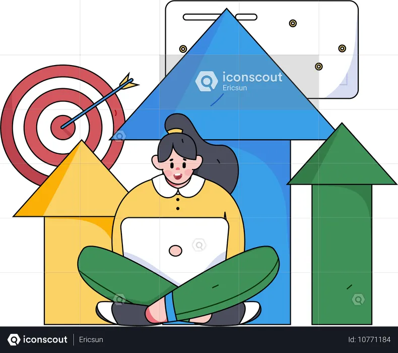 問題解決スキルを磨く人々  イラスト
