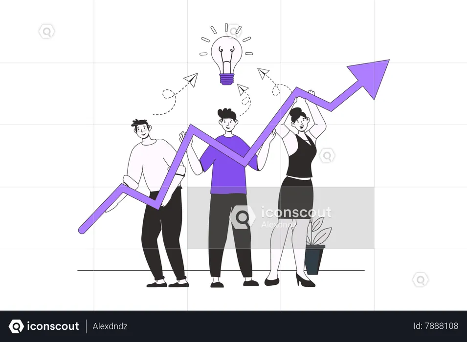 People working together  Illustration