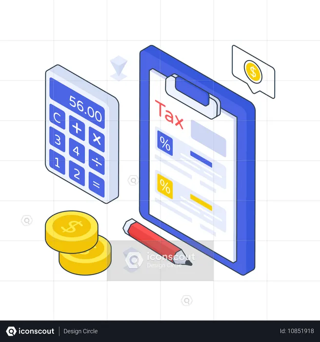 Perception des impôts  Illustration