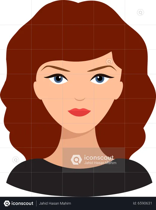 Perfil femenino  Ilustración