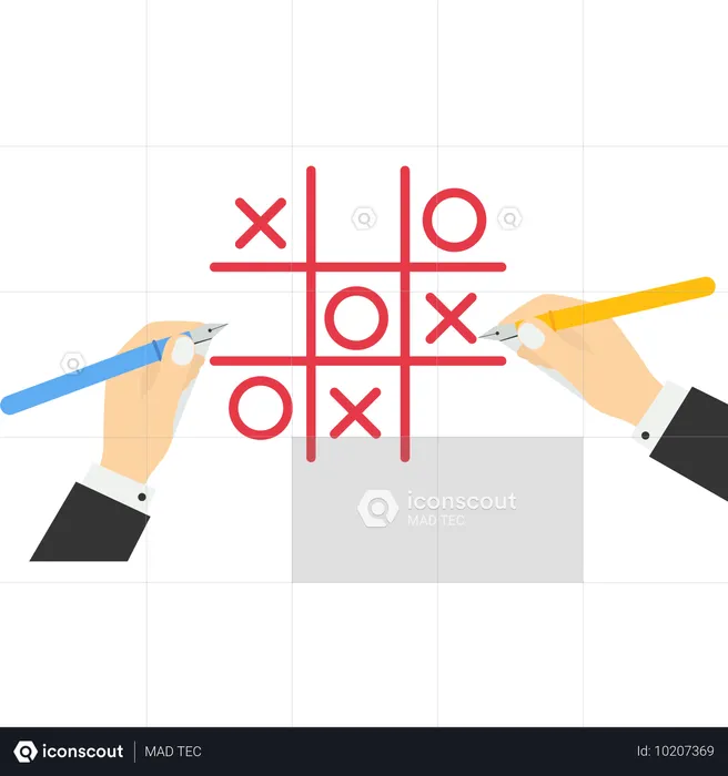 Performance et développement des affaires et compétition pour le succès  Illustration