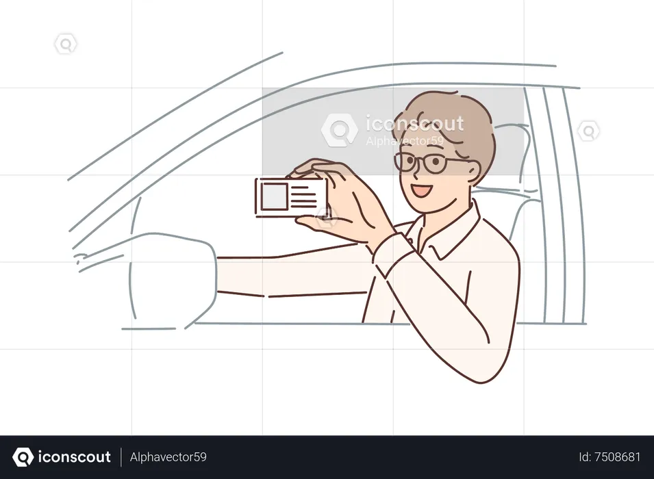 Licencia de conducir  Ilustración