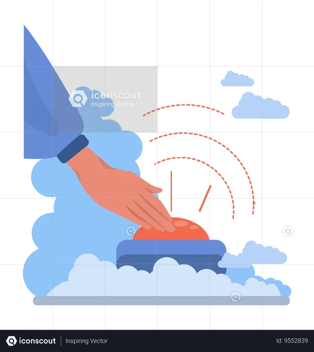 Person receiving  signal source  Illustration