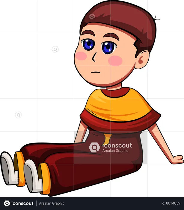 Personagem de garotinho  Ilustração