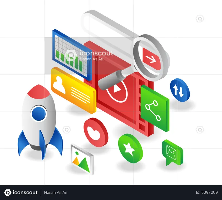 Personal branding seo optimization  Illustration
