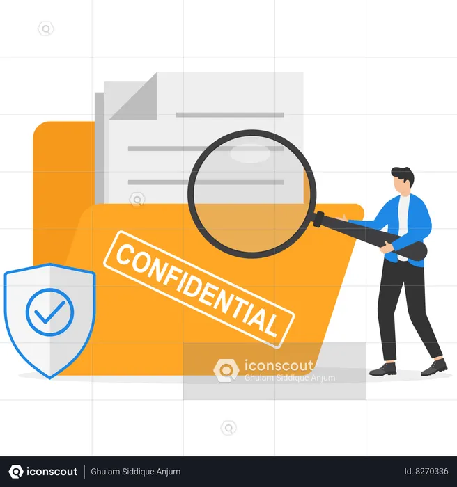 Personal Data Security  Illustration